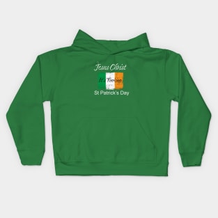 St Patricks Day 'Jesus Christ' Kids Hoodie